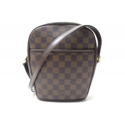 SAC A MAIN LOUIS VUITTON IPANEMA PM EN TOILE DAMIER EBENE BANDOULIERE BAG 1170€