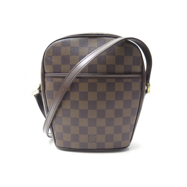 SAC A MAIN LOUIS VUITTON IPANEMA PM EN TOILE DAMIER EBENE BANDOULIERE BAG 1170€