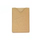 NEUF PORTE CARTES LOUIS VUITTON VOLEZ VOGUEZ VOYAGEZ EN CUIR NATUREL CARD HOLDER