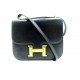 VINTAGE SAC A MAIN HERMES CONSTANCE MINI EN CUIR BOX NOIR HAND BAG PURSE 5800€