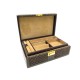 VINTAGE COFFRET A BIJOUX GUCCI EN CUIR DAIM MONOGRAMME BOITE JEWELRY BOX LEATHER