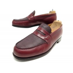 CHAUSSURES JM WESTON MOCASSINS 180 8D 42 BIMATIERE EN CUIR & LEZARD SHOES 1720€