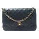 VINTAGE SAC A MAIN CHANEL TIMELESS CUIR MATELASSE BLEU BANDOULIERE HANDBAG 7800€