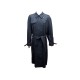 VINTAGE MANTEAU BURBERRYS TRENCH LONG XL 56 EN COTON BLEU IMPERMEABLE COAT 1550€