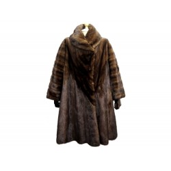 NEUF VINTAGE MANTEAU CHRISTIAN DIOR M 40 FOURRURE DE VISON MARRON MINK FUR COAT