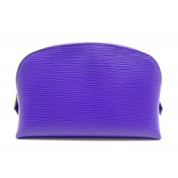 NEUF TROUSSE LOUIS VUITTON POCHETTE COSMETIQUE CUIR EPI VIOLET NEW POUCH 540€