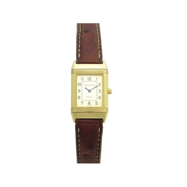 VINTAGE MONTRE JAEGER LECOULTRE REVERSO LADY 260.1.08 OR 18K QUARTZ GOLD WATCH