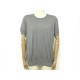 NEUF HAUT CHANEL TSHIRT P46718 T50 XXL EN CACHEMIRE ET SOIE GRIS NEW TOP 2200€