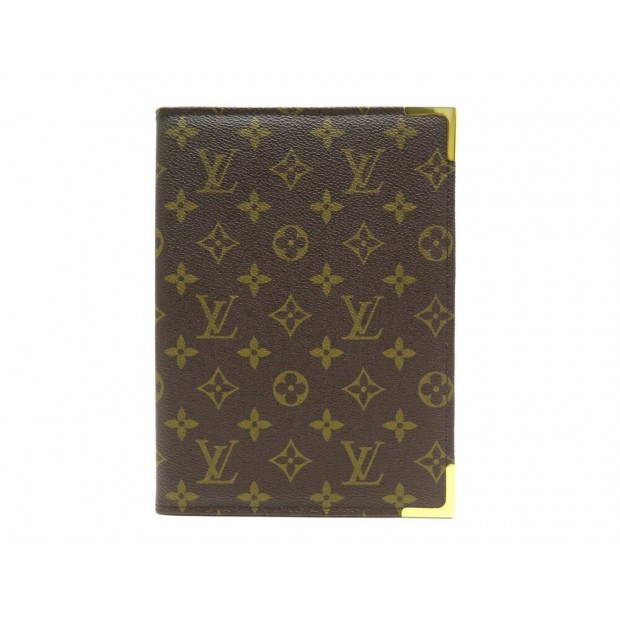 NEUF VINTAGE PORTE BLOC NOTE LOUIS VUITTON EN TOILE MONOGRAM NOTEPAD HOLDER 415€