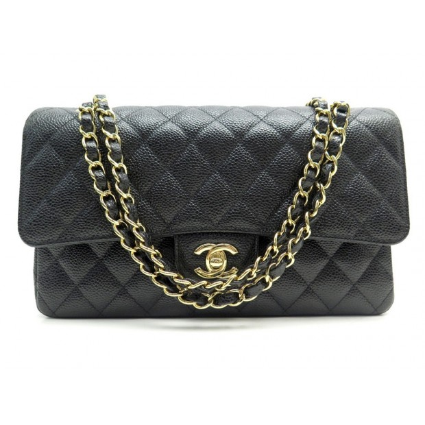 NEUF SAC A MAIN CHANEL TIMELESS CLASSIQUE A01112 CUIR CAVIAR NOIR + BOITE 7800€