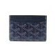 NEUF PORTE CARTES GOYARD SAINT SULPICE EN TOILE CUIR BLEU BOITE CARD HOLDER 340€