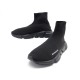 NEUF CHAUSSURES BALENCIAGA BASKETS SPEED 42 EN TOILE NOIR SNEAKERS + BOITE 645€