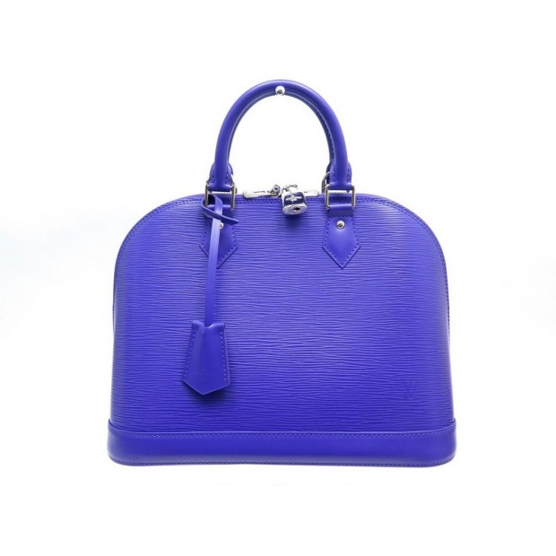 sac a main louis vuitton alma bb cuir epi bleu