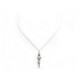 PENDENTIF CHARM CHANEL FIGURINE COCO + COLLIER CHAINE ARGENT 925 SILVER NECKLACE