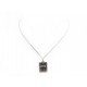 PENDENTIF CHARM CHANEL BOUTIQUE RUE CAMBON + CHAINE COLLIER ARGENT 925 NECKLACE