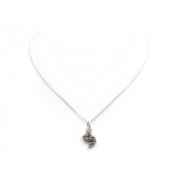 PENDENTIF CHARM CHANEL CHIFFRE NUMERO 5 MATELASSE + CHAINE COLLIER ARGENT 9€