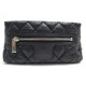 NEUF POCHETTE CHANEL COCO COCOON TROUSSE DE TOILETTE MM MATELASSE NOIR POUCH