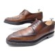 CHAUSSURES BERLUTI DERBY 9.5 43.5 CUIR MARRON COUSU NORVEGIEN BROWN SHOES 1700€