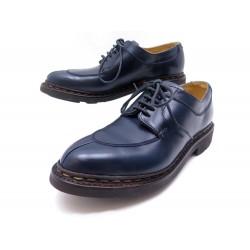 NEUF CHAUSSURES HESCHUNG DERBY CHASSE SAUGE 3.5 36.5 CUIR BLEU BOITE SHOES 460€