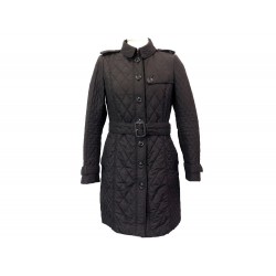 MANTEAU BURBERRY TRENCH MATELASSE M 38 EN POLYESTER NOIR QUILTED COAT 1450€