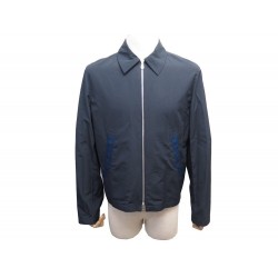 NEUF VESTE HERMES BLOUSON M 50 EN COTON BLEU MARINE NEW COTTON JACKET VEST 3600€