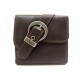 NEUF PORTEFEUILLE CHRISTIAN DIOR GAUCHO CUIR MARRON NEW LEATHER WALLET 440€
