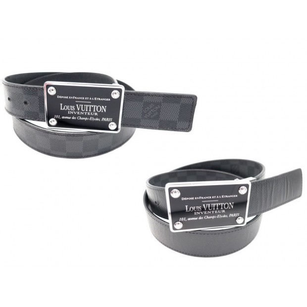 Louis Vuitton LV Neo Inventeur Reversible damier ebene belt