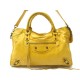 SAC A MAIN BALENCIAGA CLASSIC CITY 115748 EN CUIR JAUNE LEATHER HAND BAG 1590€