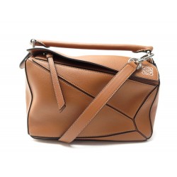 SAC A MAIN LOEWE PUZZLE PM 322.30.S21 EN CUIR MARRON BANDOULIERE HAND BAG 2050€