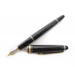 VINTAGE STYLO PLUME MONTBLANC MEISTERSTUCK 144 DORE EN RESINE FOUNTAIN PEN 600€