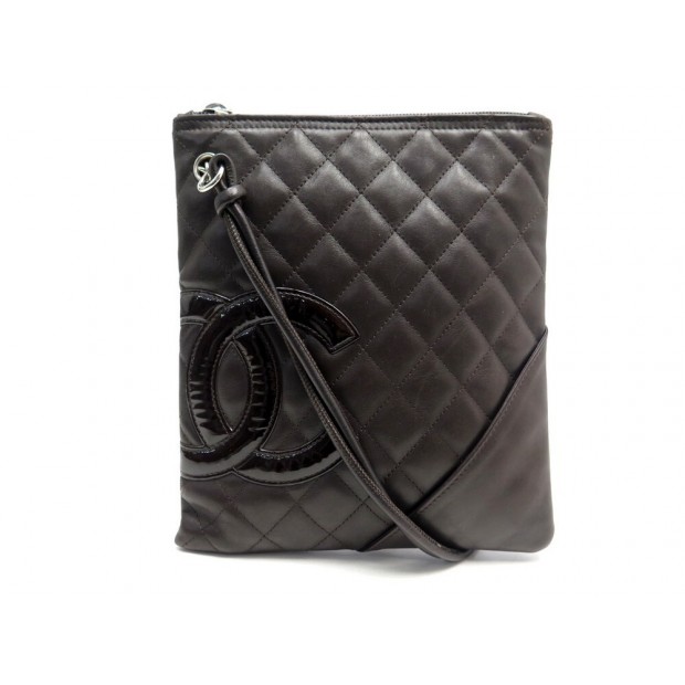 SAC A MAIN CHANEL SACOCHE CAMBON BANDOULIERE CUIR MATELASSE CROSSBODY BAG 1800€