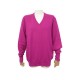 NEUF PULL ERIC BOMPARD COL V CLASSIQUE XL 56 EN CACHEMIRE FUSHIA CASHMERE 230€