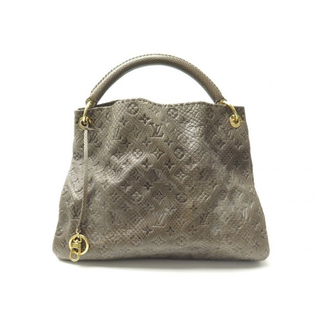 SAC A MAIN LOUIS VUITTON ARTSY MM CUIR PYTHON MONOGRAM EMPREINTE HAND BAG 10000€