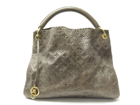 sac a main louis vuitton artsy mm cuir python monogram
