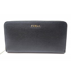 NEUF PORTEFEUILLE FURLA BABYLON EN CUIR NOIR + BOITE COMPAGNON NEW WALLET 160€