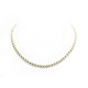 NEUF COLLIER 42 CM EN OR JAUNE 18K 24.5GR DIAMANTS 5.81CT GOLD DIAMONDS NECKLACE