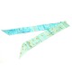 FOULARD CARTIER TWILLY ECHARPE EN SOIE BLEU 145 X 9 CM BLUE SILK SCARF