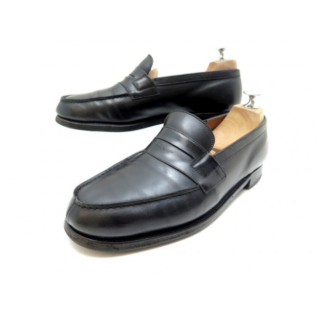 CHAUSSURES JM WESTON MOCASSINS 180 6D 40 EN CUIR NOIR LEATHER LOAFERS SHOES 670€