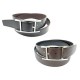 CEINTURE HERMES QUENTIN T 95 REVERSIBLE CUIR TOGO MARRON & LISSE NOIR BELT 645€