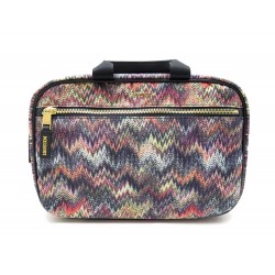 NEUF SAC TROUSSE DE TOILETTE TUMI MARINA MISSONI EN TOILE NEW COSMETIC CASE 195€