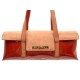 NEUF SAC A MAIN BULGARI 35CM EN CUIR VERNI ET DAIM ORANGE FONCE HAND BAG 1500€