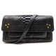 NEUF SAC A MAIN JEROME DREYFUSS CHARLY S CUIR PYTHON NOIR BANDOULIERE BAG 1150€