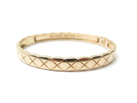 bracelet chanel coco crush s matelasse j11139 16 cm or