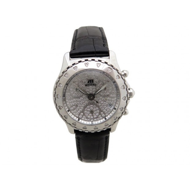 MONTRE MEYERS LADY BEACH DIAMOND 501000 34 MM QUARTZ CHRONOGRAPHE DIAMANT 6000€