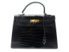  sac a main hermes kelly 33 cuir de crocodile