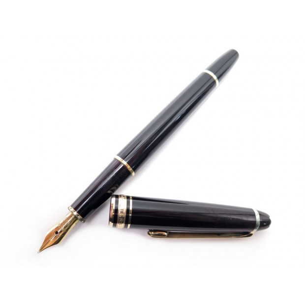 STYLO PLUME MONTBLANC MEISTERSTUCK CLASSIQUE DORE 106514 EN RESINE NOIR PEN 515€