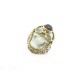 BAGUE CAROLE MIDY POUR PIETRA DURA SKULL 54 EN ARGENT MASSIF SILVER RING 5500€