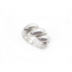 BAGUE HERMES TORSADE TAILLE 54 EN ARGENT MASSIF +BOITE STERLING SILVER RING 510€