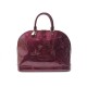 NEUF SAC A MAIN LOUIS VUITTON ALMA GM EN CUIR MONOGRAM VERNIS AMARANTE BAG 2200€