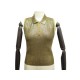 NEUF HAUT CHANEL TOP SANS MANCHES P16834 M 38 PULL GLITTER EN VISCOSE DORE 2500€